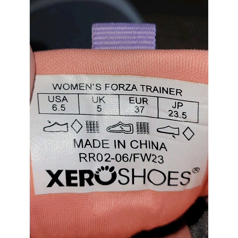 Xero‎ Shoes Forza Trainer Barefoot Shoes Womens Size 6.5 Frost Gray Minimalist - Picture 6 of 13